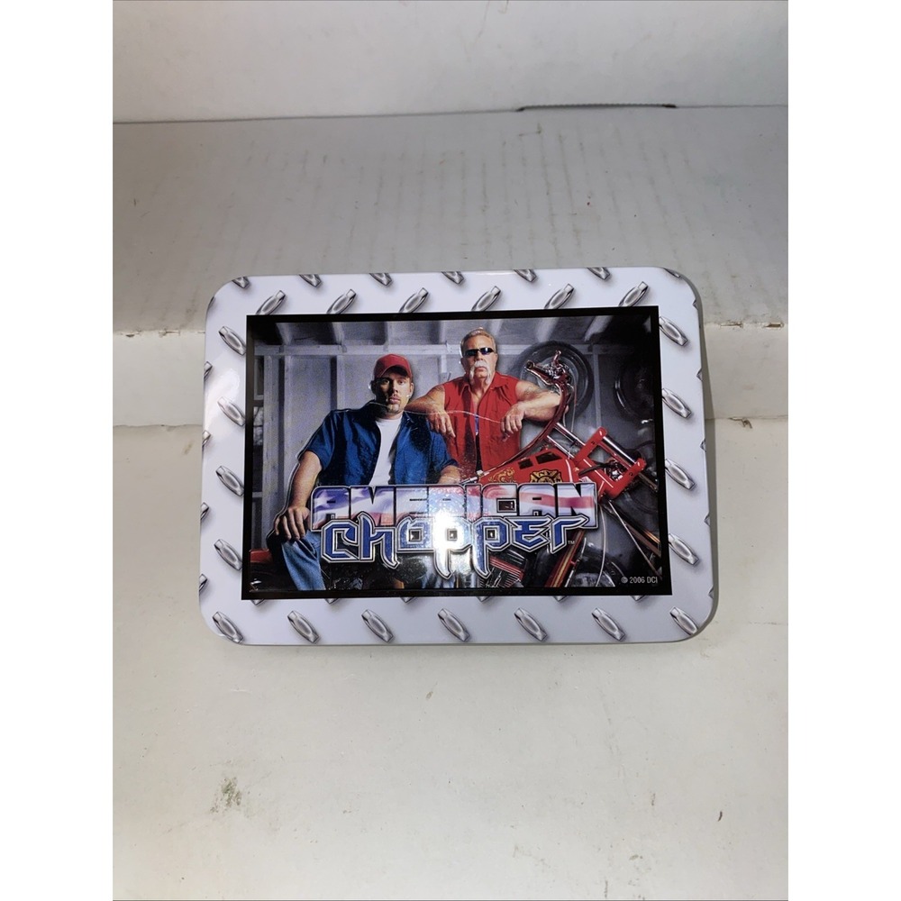 American Chopper TV Series Playing Cards in Tin. New Sealed. Two Decks Unopened.